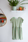Kids organic cotton stretch jersey slip dress.