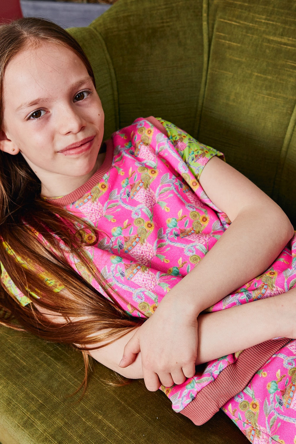 Kids organic cotton sweater vest.