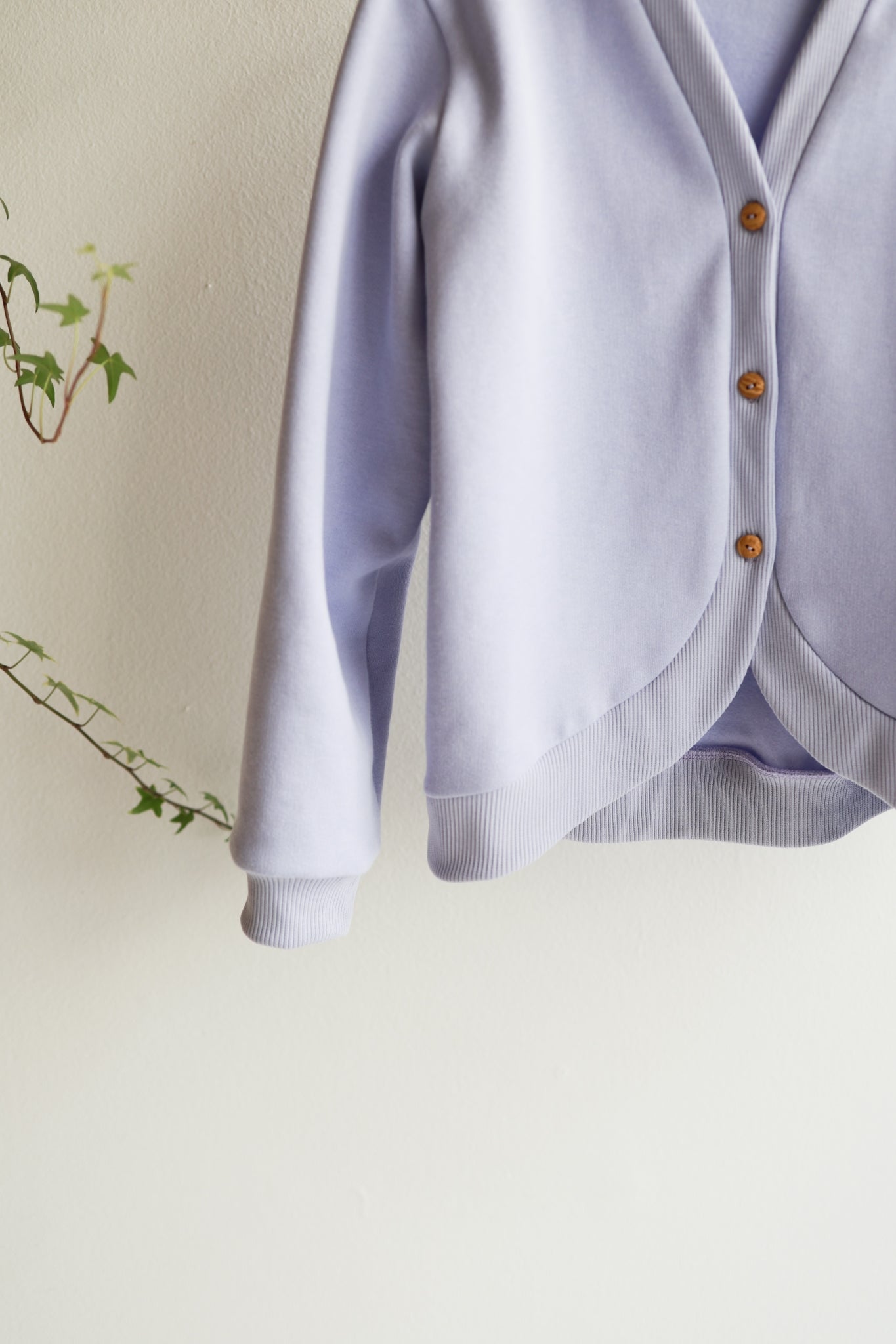 Kids organic cotton oversized cardigan.
