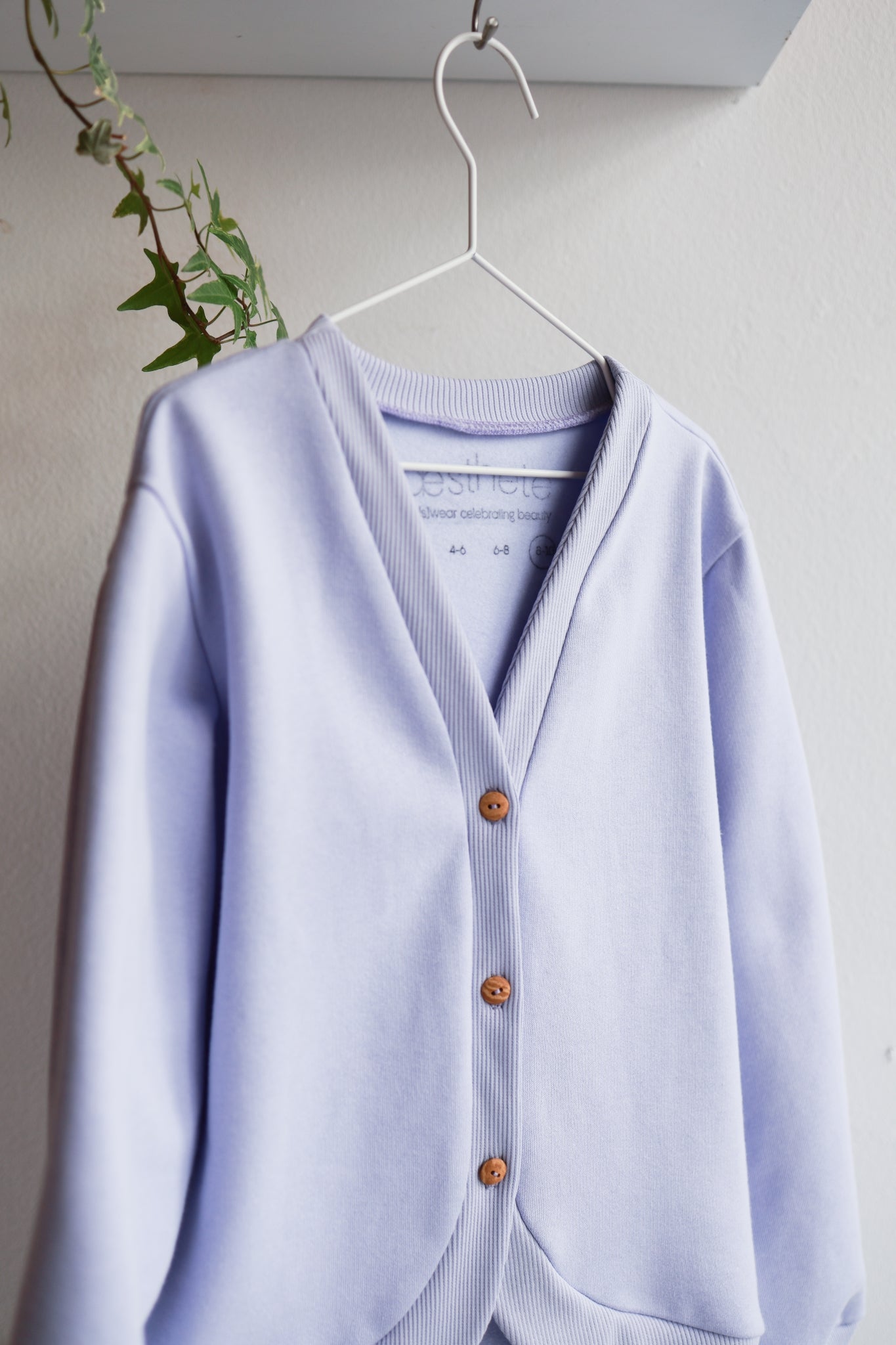 Kids organic cotton oversized cardigan.