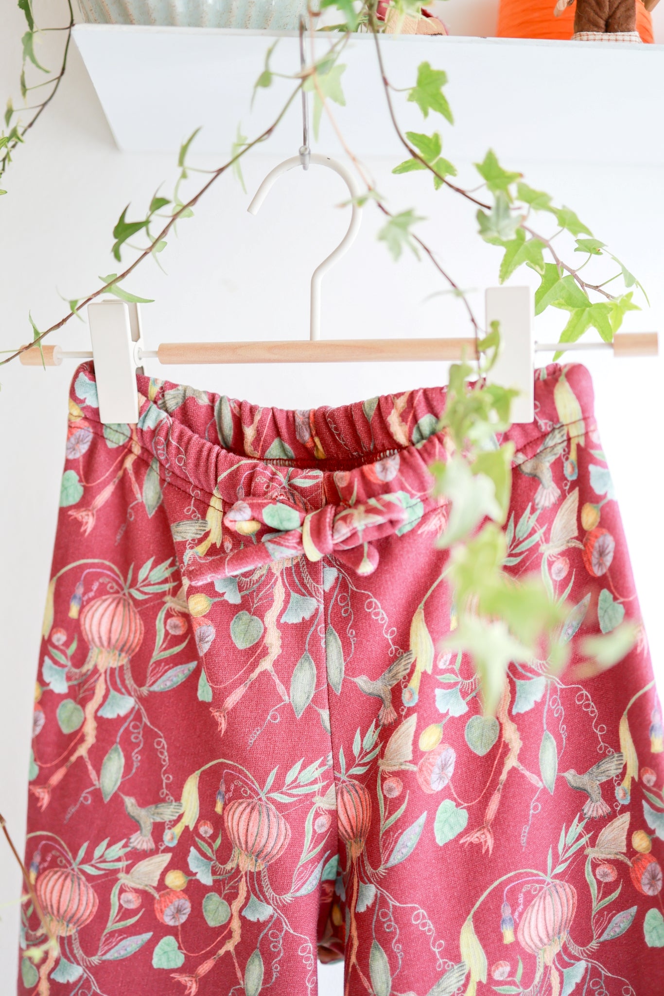 Kids organic cotton extra wide pants.