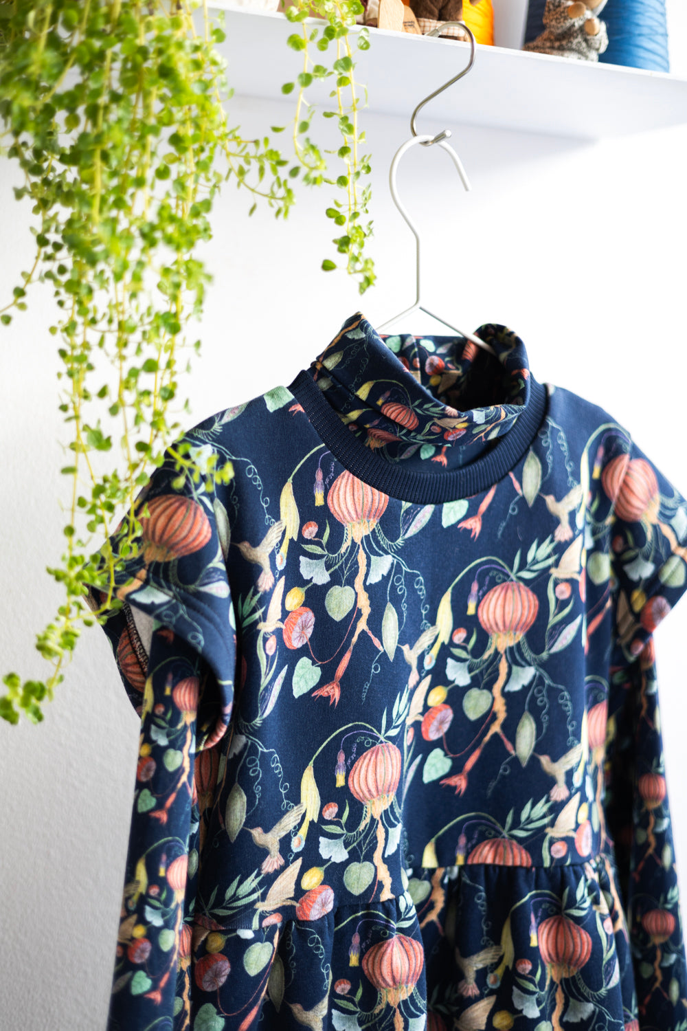Kids organic cotton sweat slip dress.