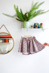 Organic cotton jersey kids extra flared shorts.