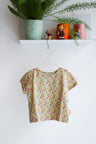Organic cotton stretch jersey girls t-shirt.