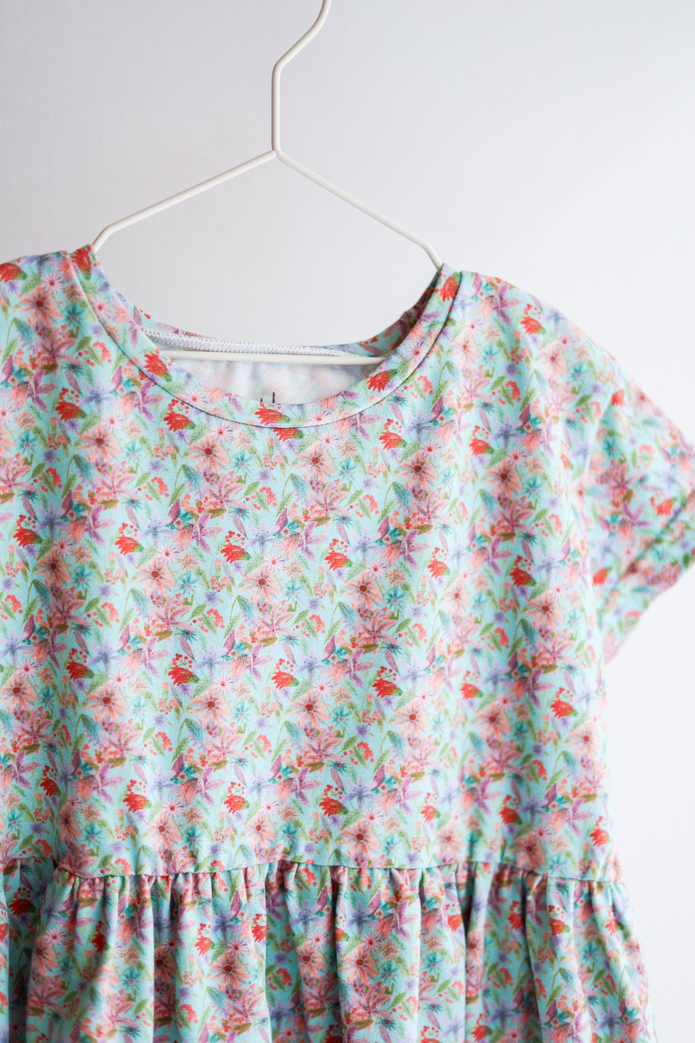 Kids organic cotton stretch jersey slip dress.