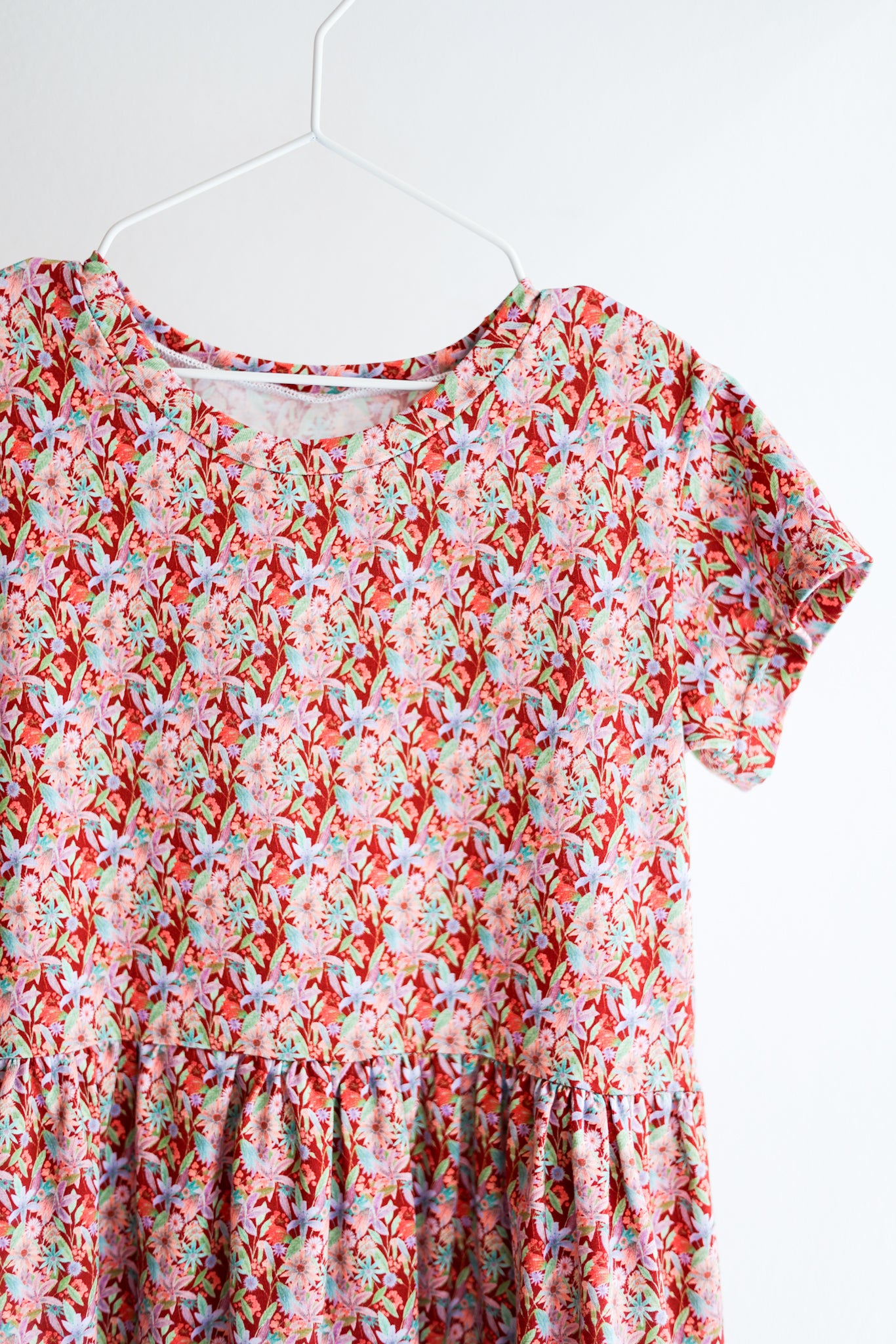 Kids organic cotton stretch jersey slip dress.