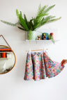 Kids organic cotton sweat flared skirt.