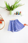 Organic cotton jersey kids extra flared shorts.