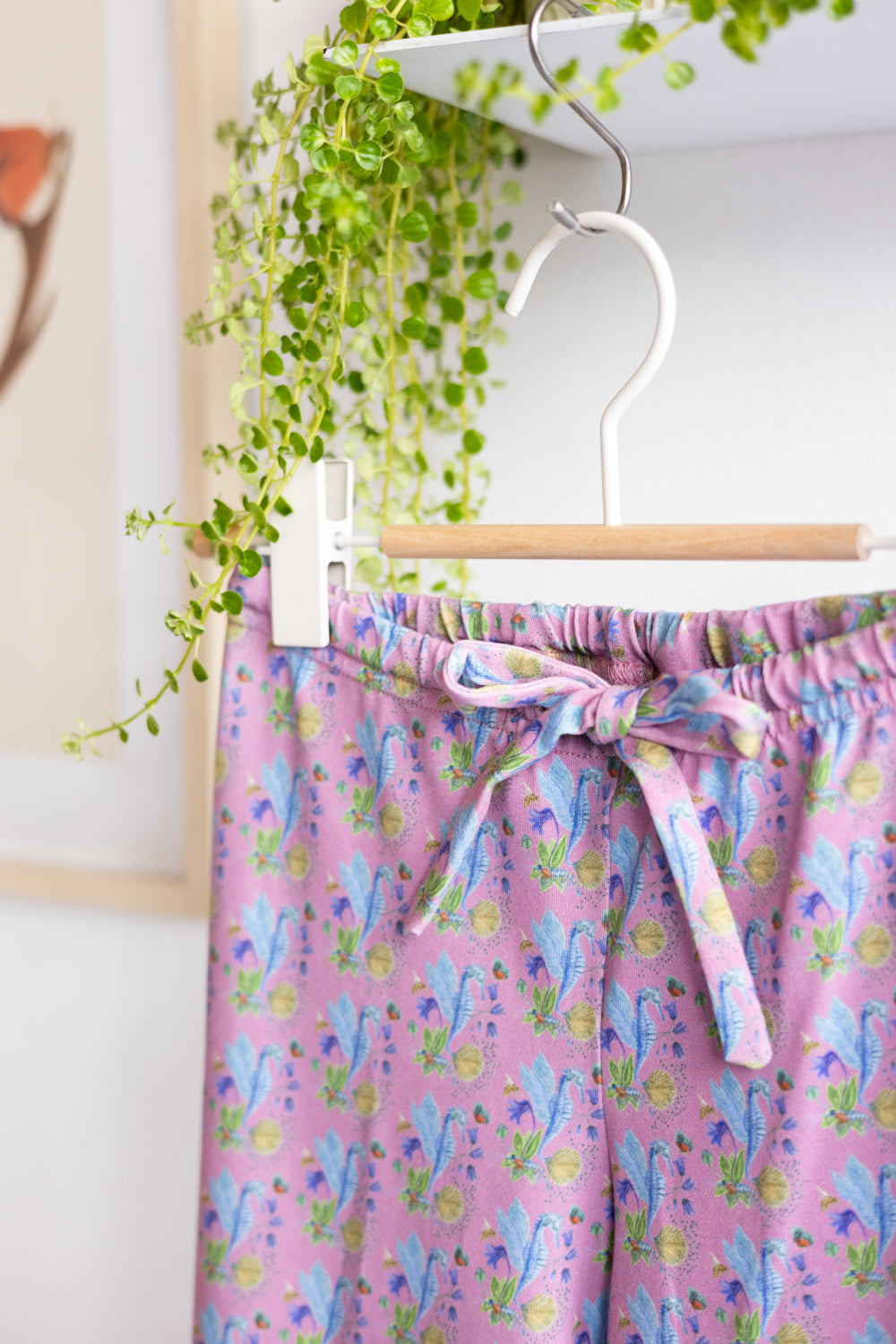 Kids organic cotton stretch jersey pants.