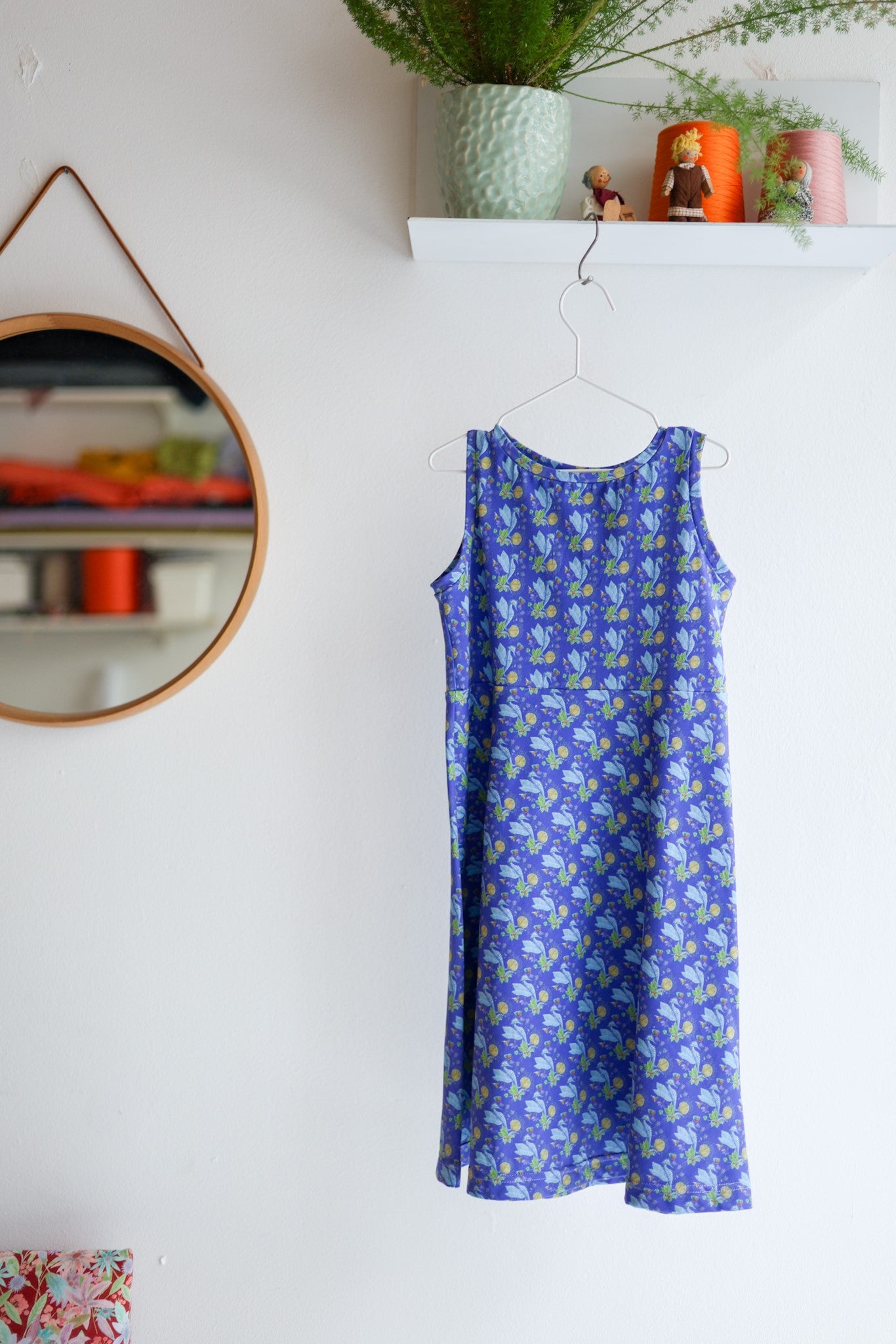 Kids organic cotton stretch jersey slip dress.