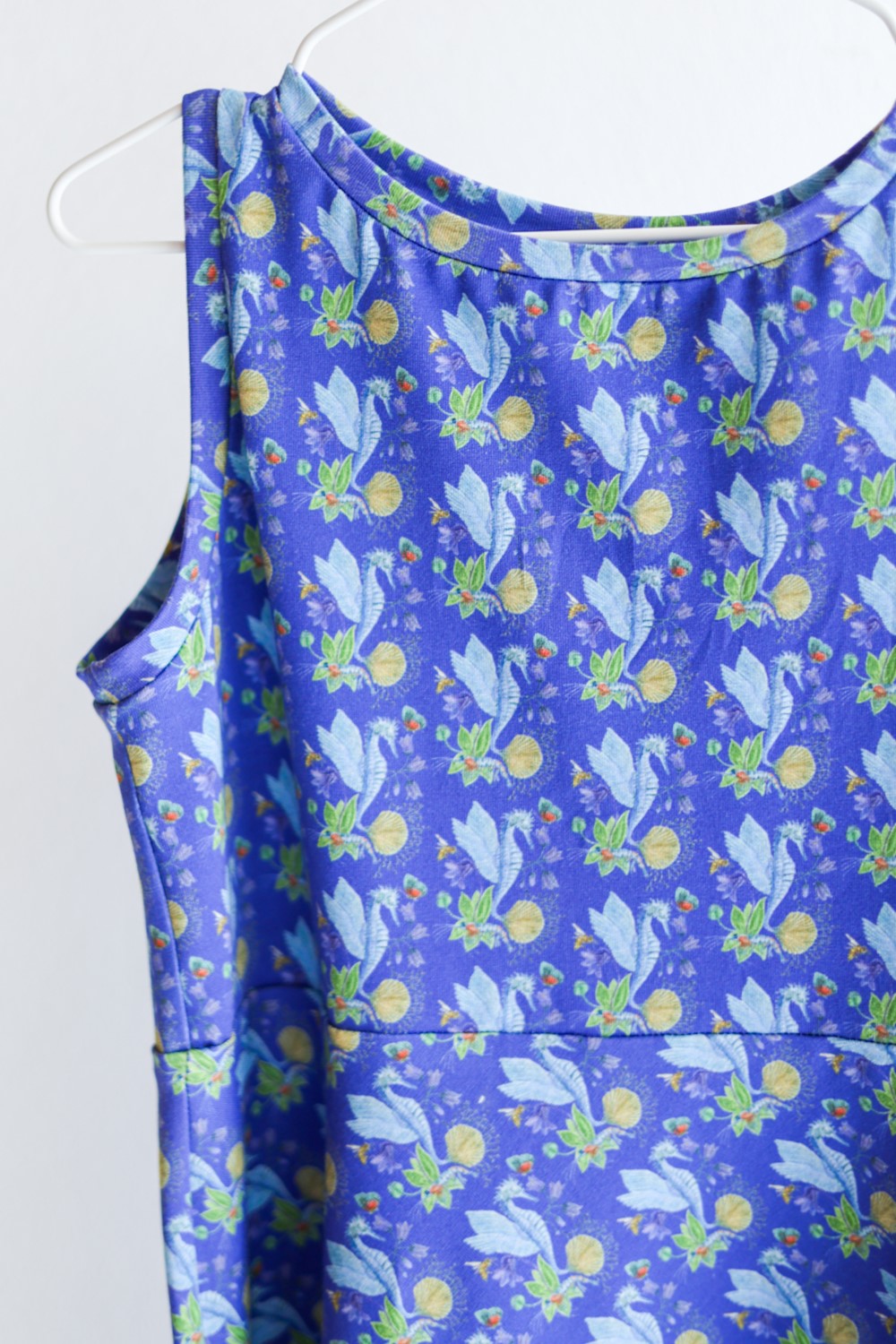 Kids organic cotton stretch jersey slip dress.