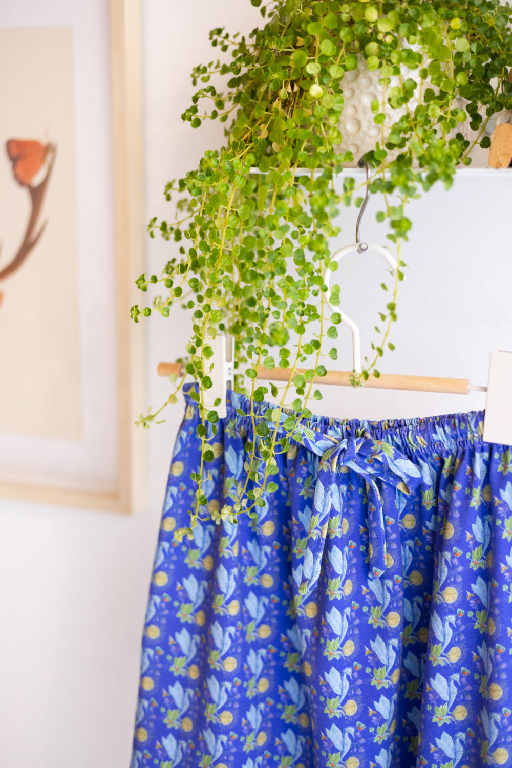 Kids organic cotton stretch jersey long skirt.