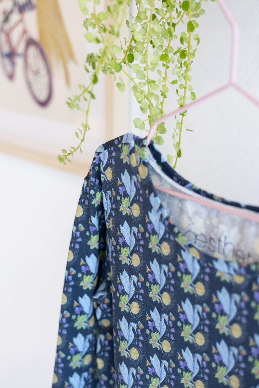Kids organic cotton stretch jersey slip dress.