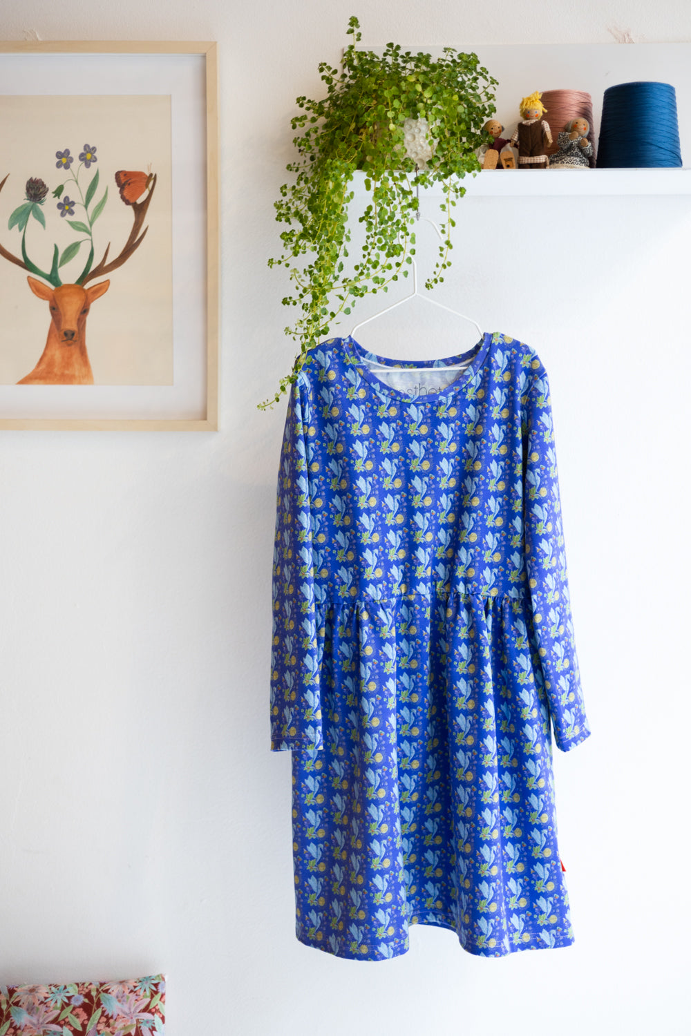 Kids organic cotton stretch jersey slip dress.
