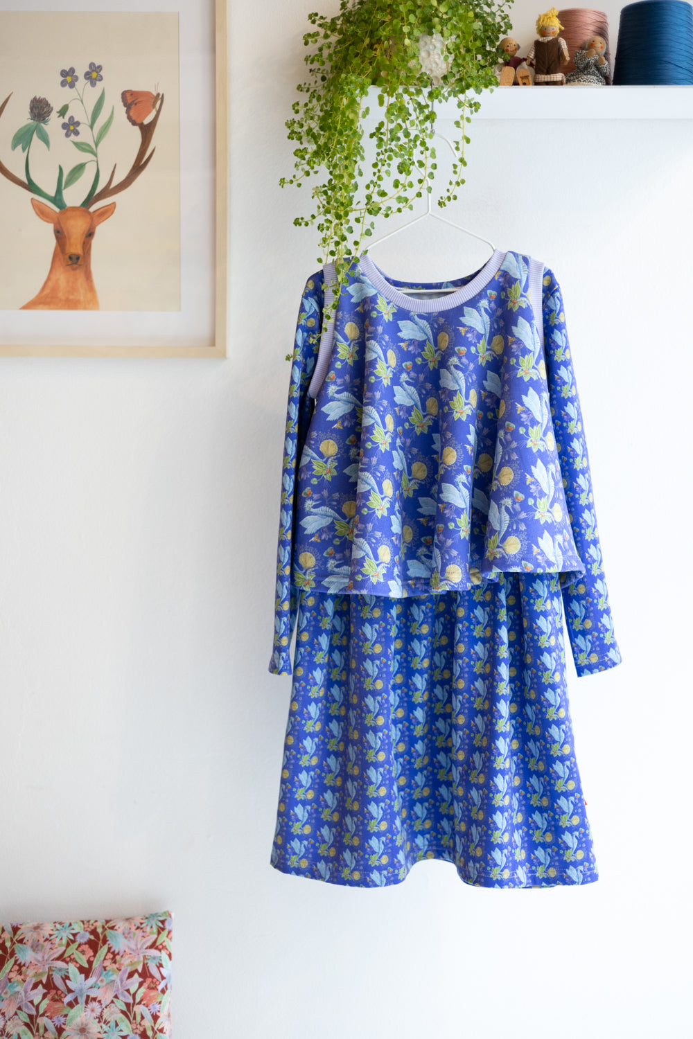 Kids organic cotton stretch jersey slip dress.