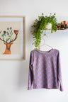 Kids organic cotton stretch jersey long sleve t-shirt.