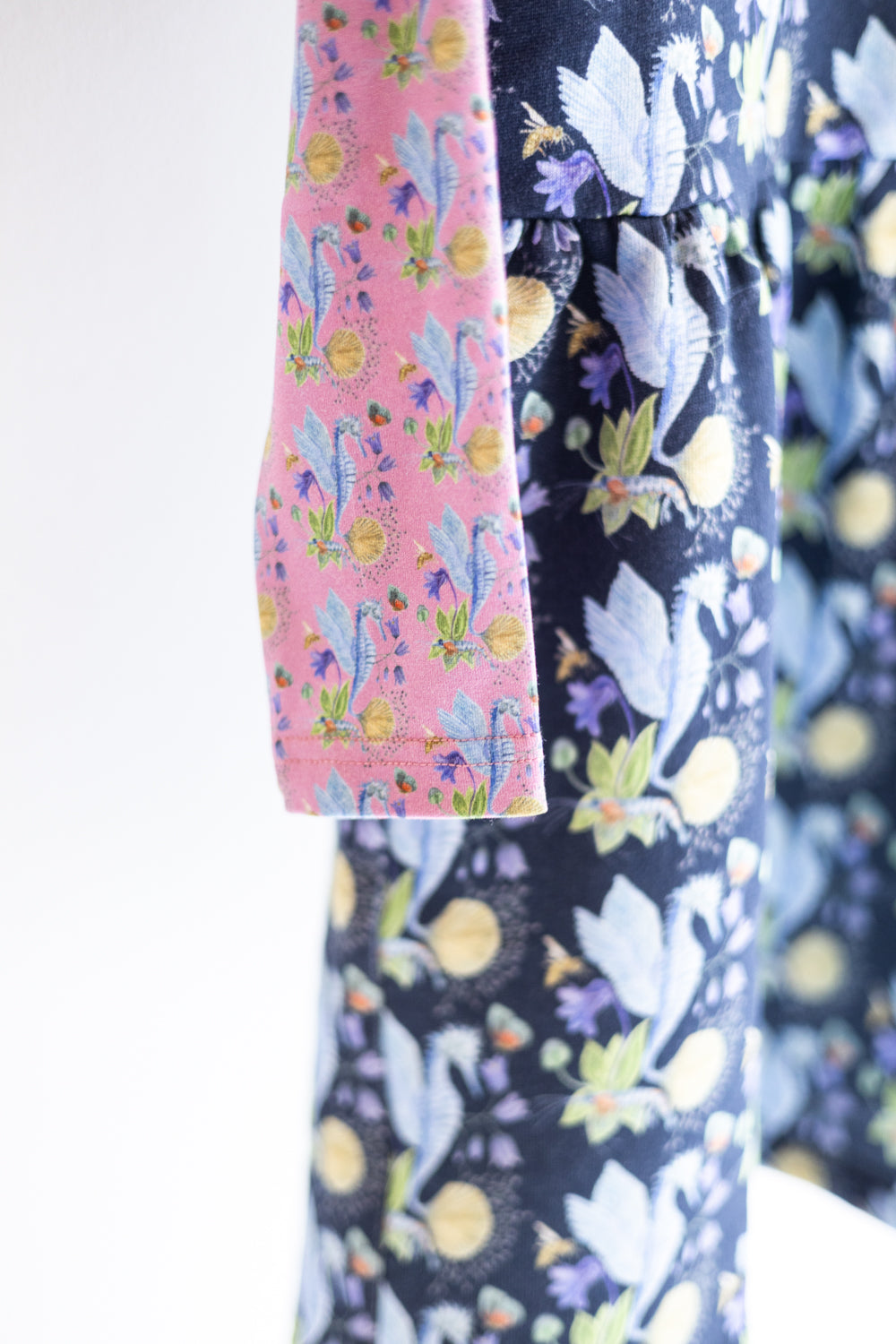 Kids organic cotton sweat slip dress.