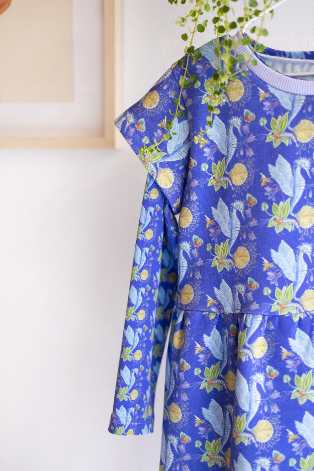 Kids organic cotton sweat slip dress.