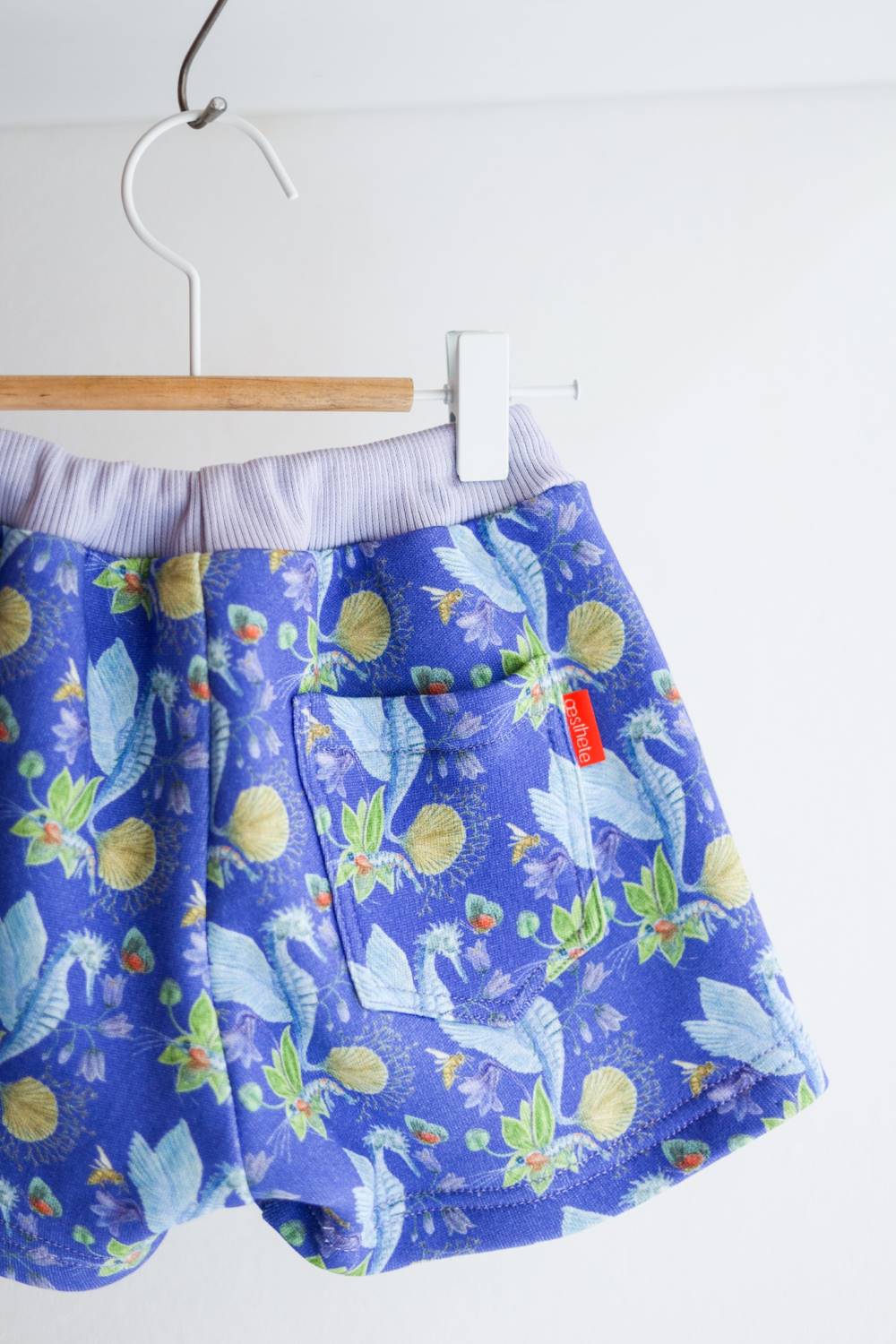 Organic cotton sweat kids shorts.