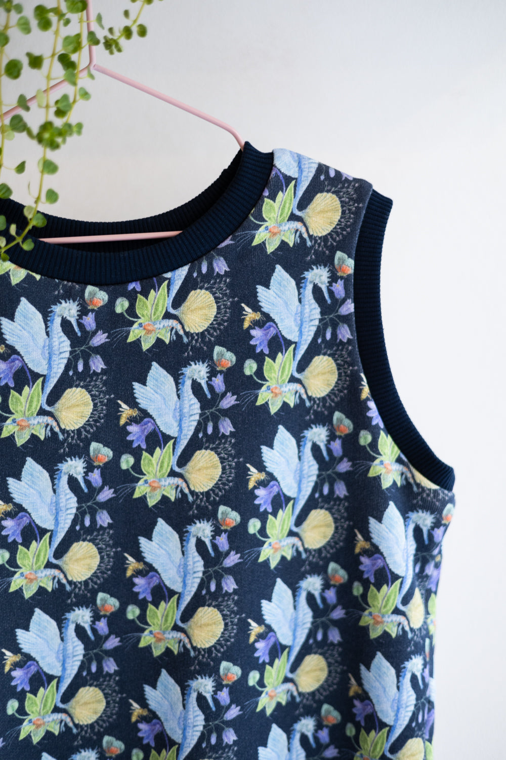Kids organic cotton sweater vest.