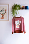 Girlish organic cotton sweatshirt.