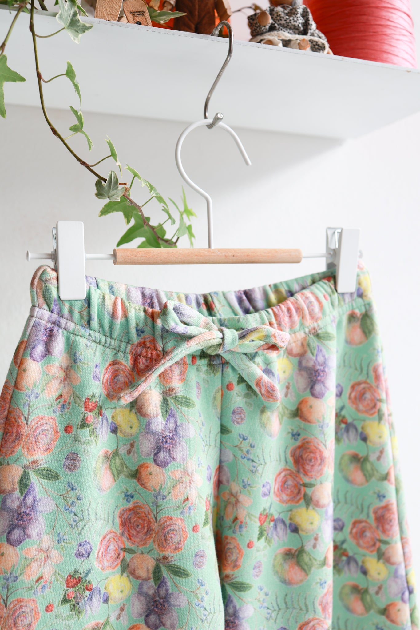 Kids organic cotton extra wide pants.