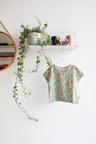 Organic cotton stretch jersey girls t-shirt.