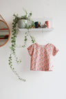 Organic cotton stretch jersey girls t-shirt.