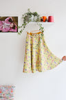 Kids organic cotton sweat flared skirt.