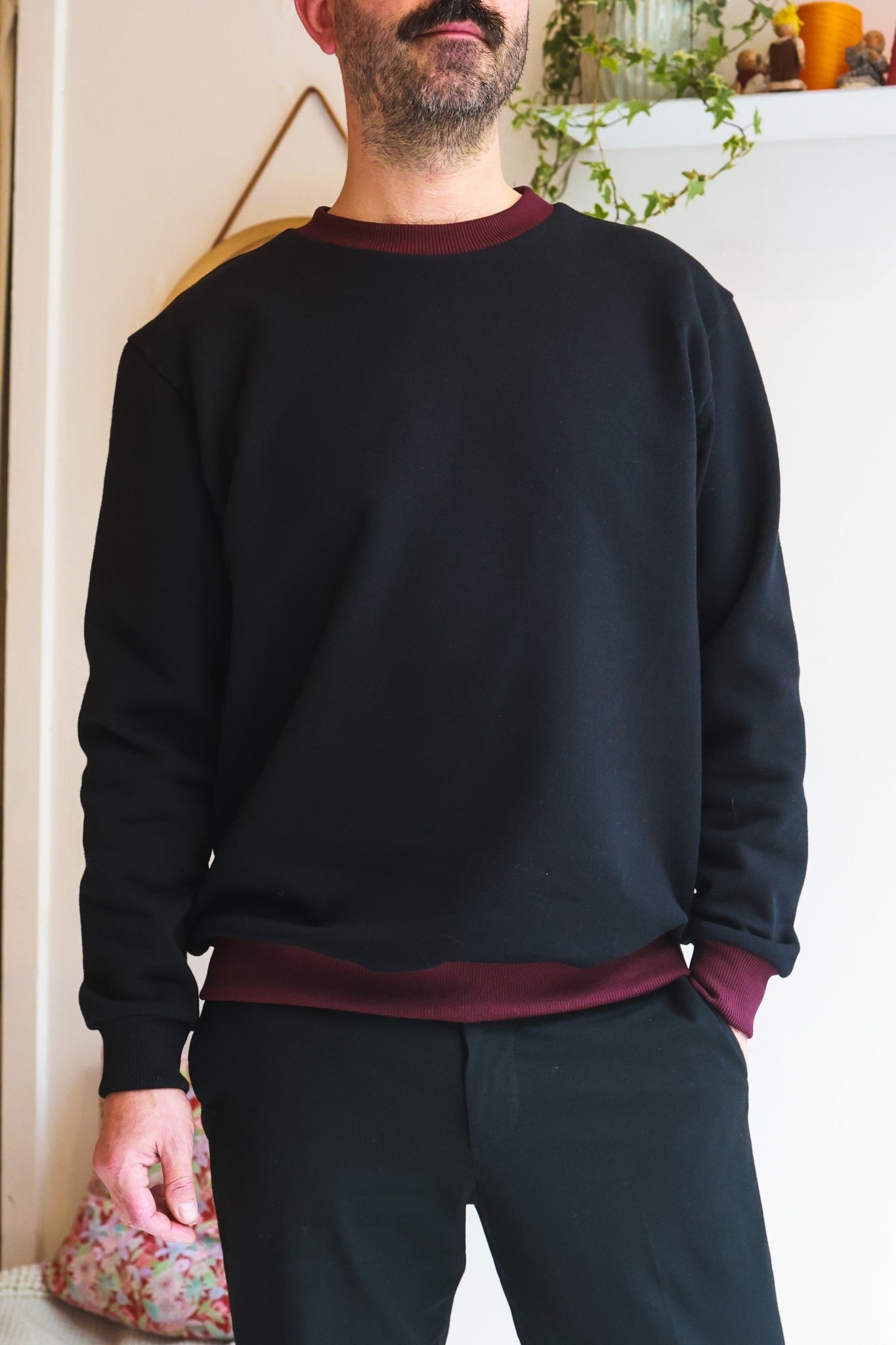 Men organic cotton sweatshirt.