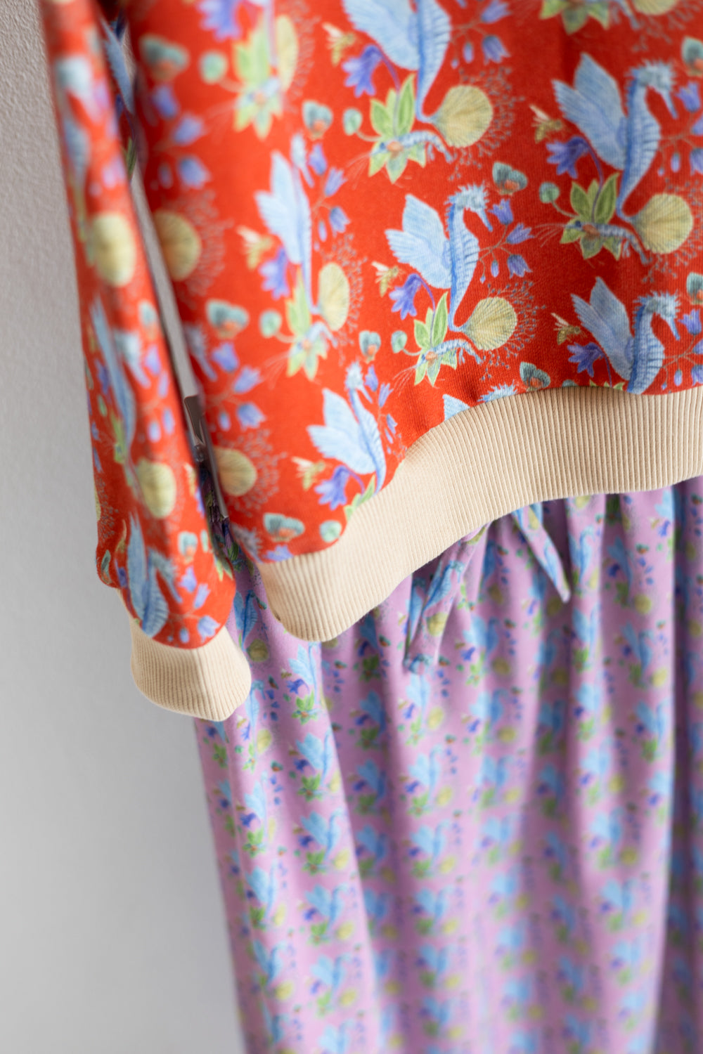 Kids organic cotton sweatshirt and skirt.