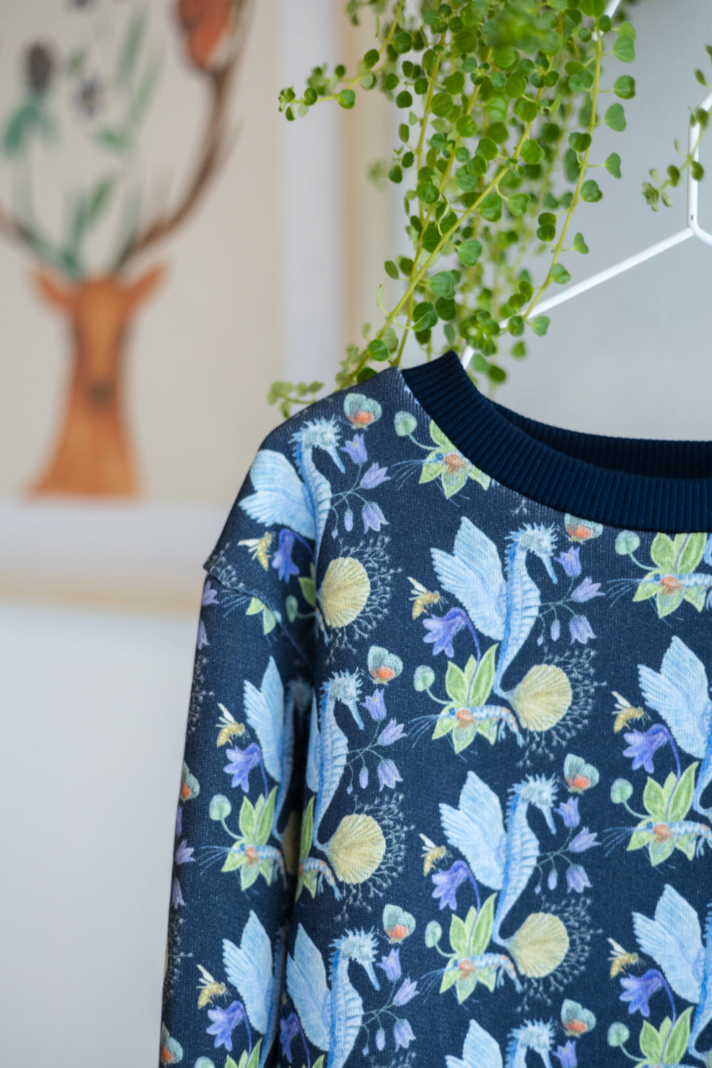 Kids unisex organic cotton sweatshirt.