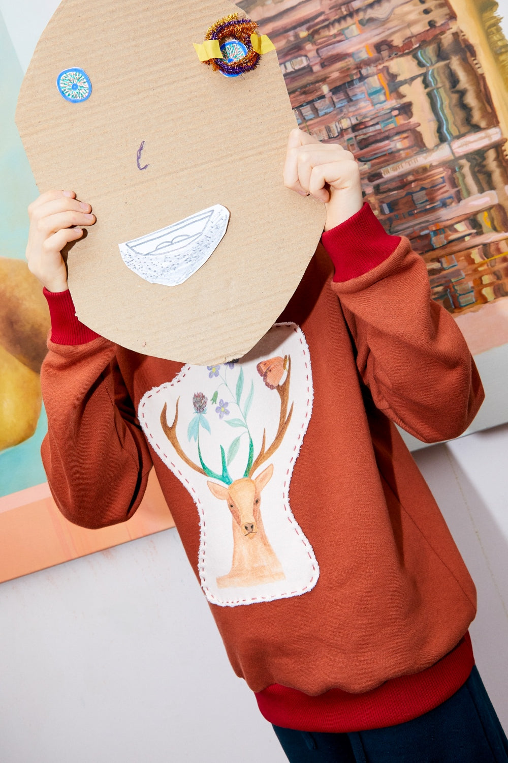 Kids unisex organic cotton sweatshirt.