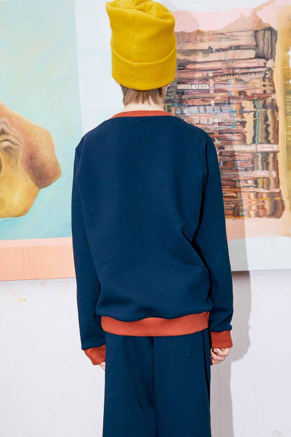 Kids unisex organic cotton sweatshirt.