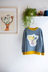 Kids unisex organic cotton sweatshirt.