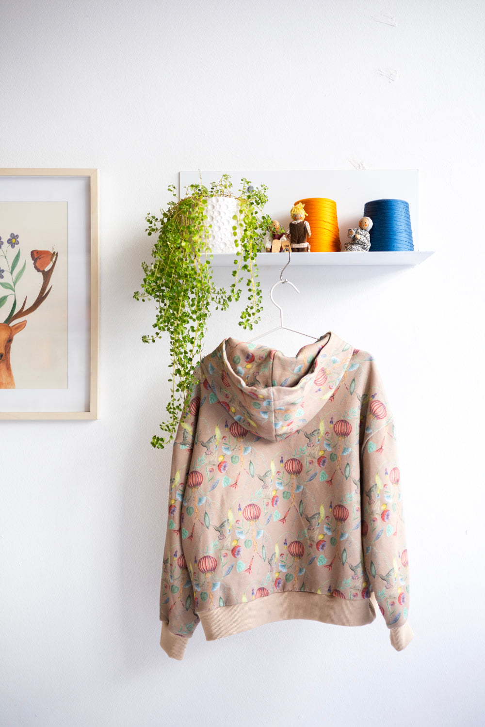 Kids organic cotton oversized hoodie.
