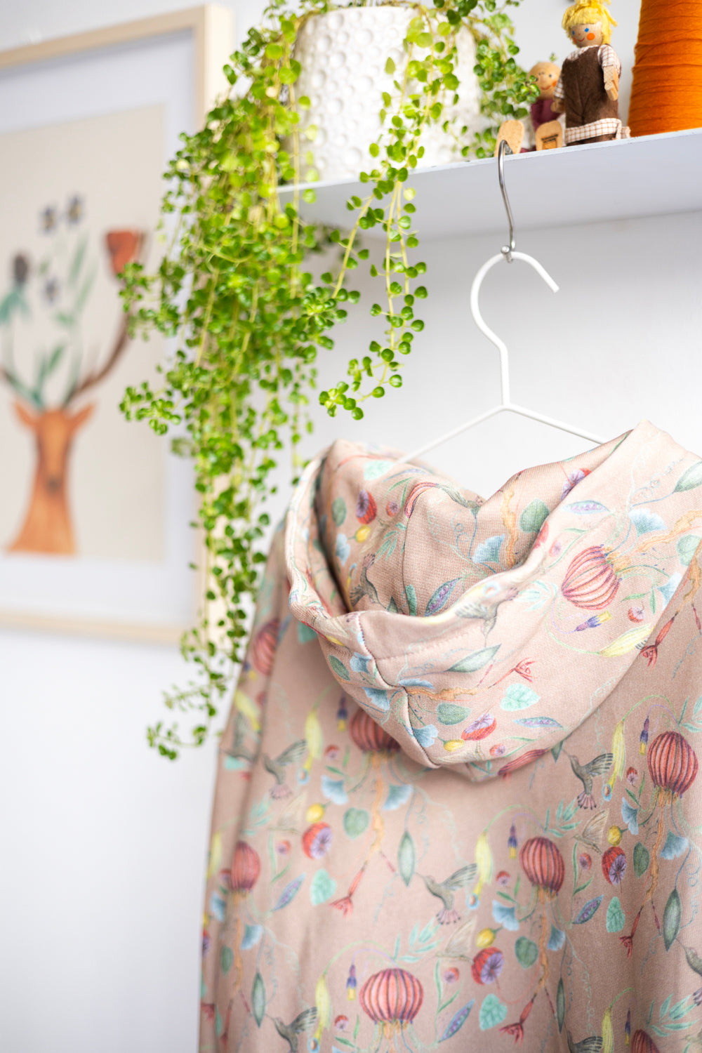 Kids organic cotton oversized hoodie.