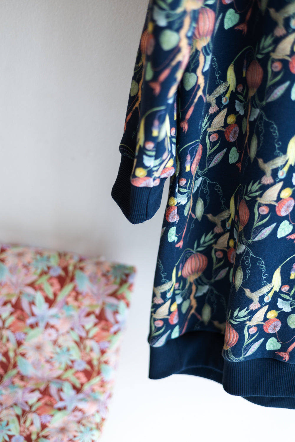 Women organic cotton sweat long dress.