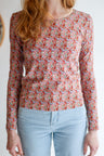 Women organic cotton stretch jersey long sleeve t-shirt.