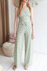 Women organic cotton stretch jersey high waisted comfy pants.