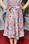 Kids organic cotton sweat flared skirt.