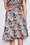 Kids organic cotton sweat flared skirt.