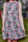 Kids organic cotton sweat slip dress.