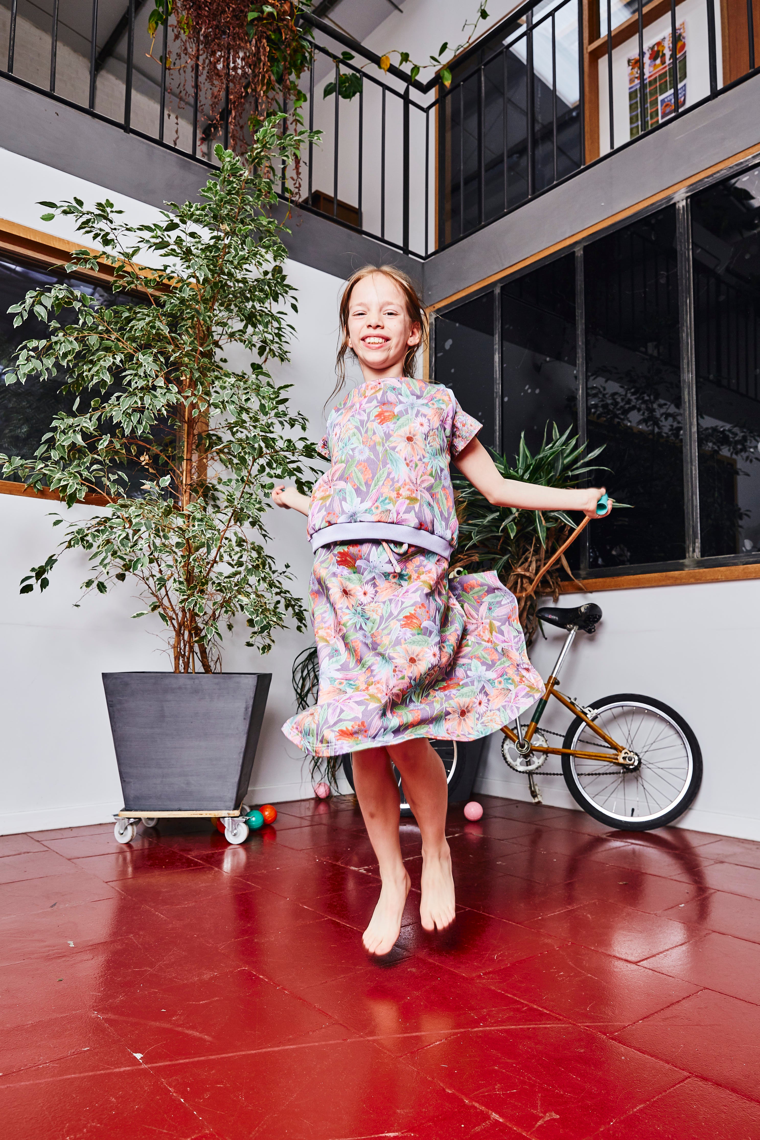 Kids organic cotton sweater vest.