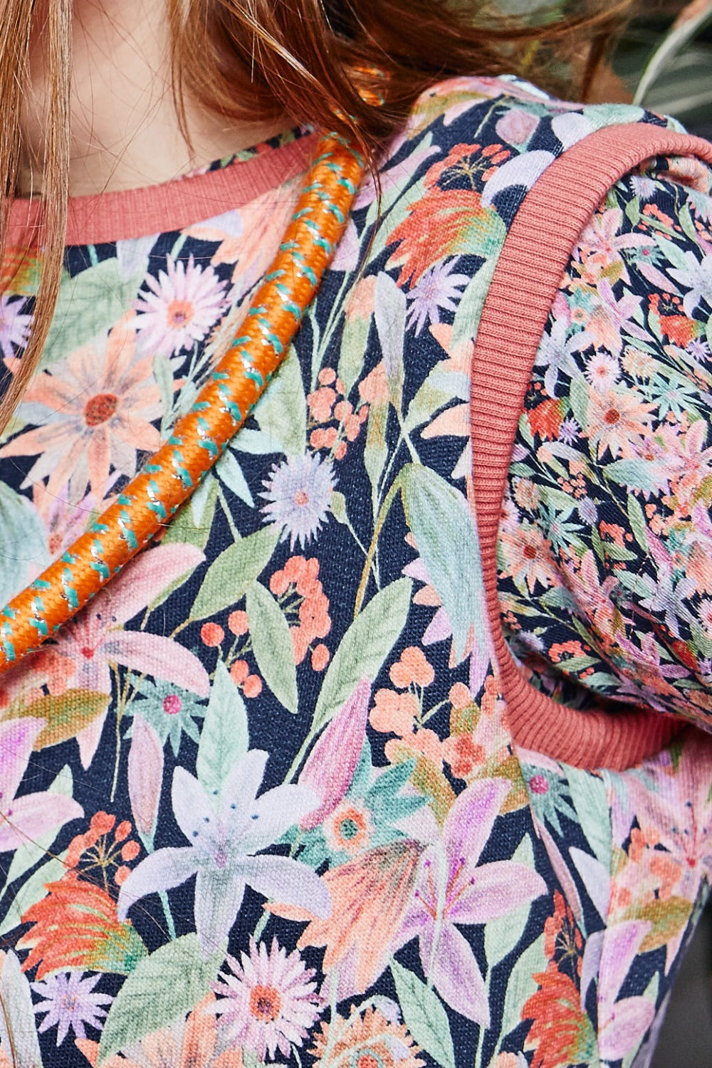 Kids organic cotton sweater vest.