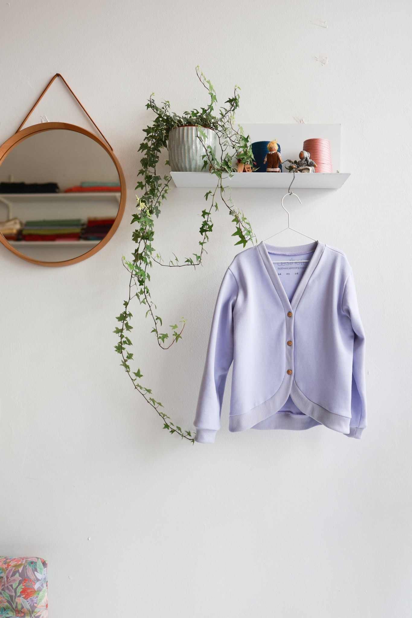Kids organic cotton oversized cardigan.