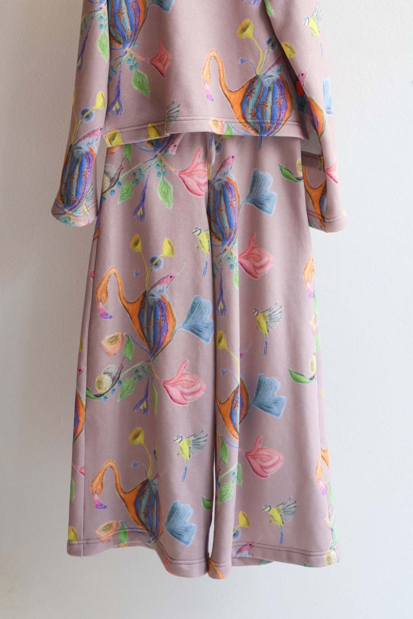 Organic cotton extra wide and long kids pants.