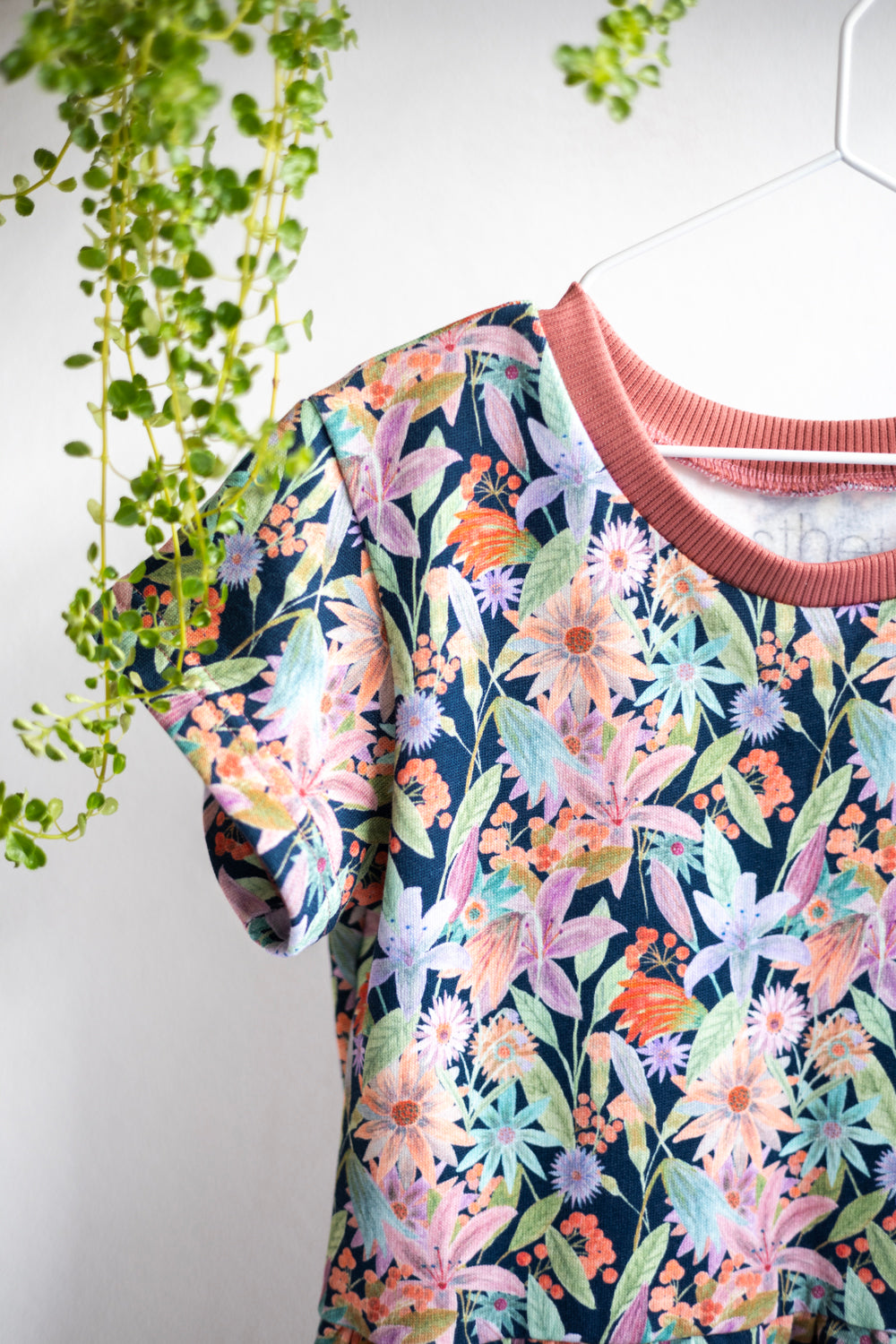 Kids organic cotton sweat slip dress.