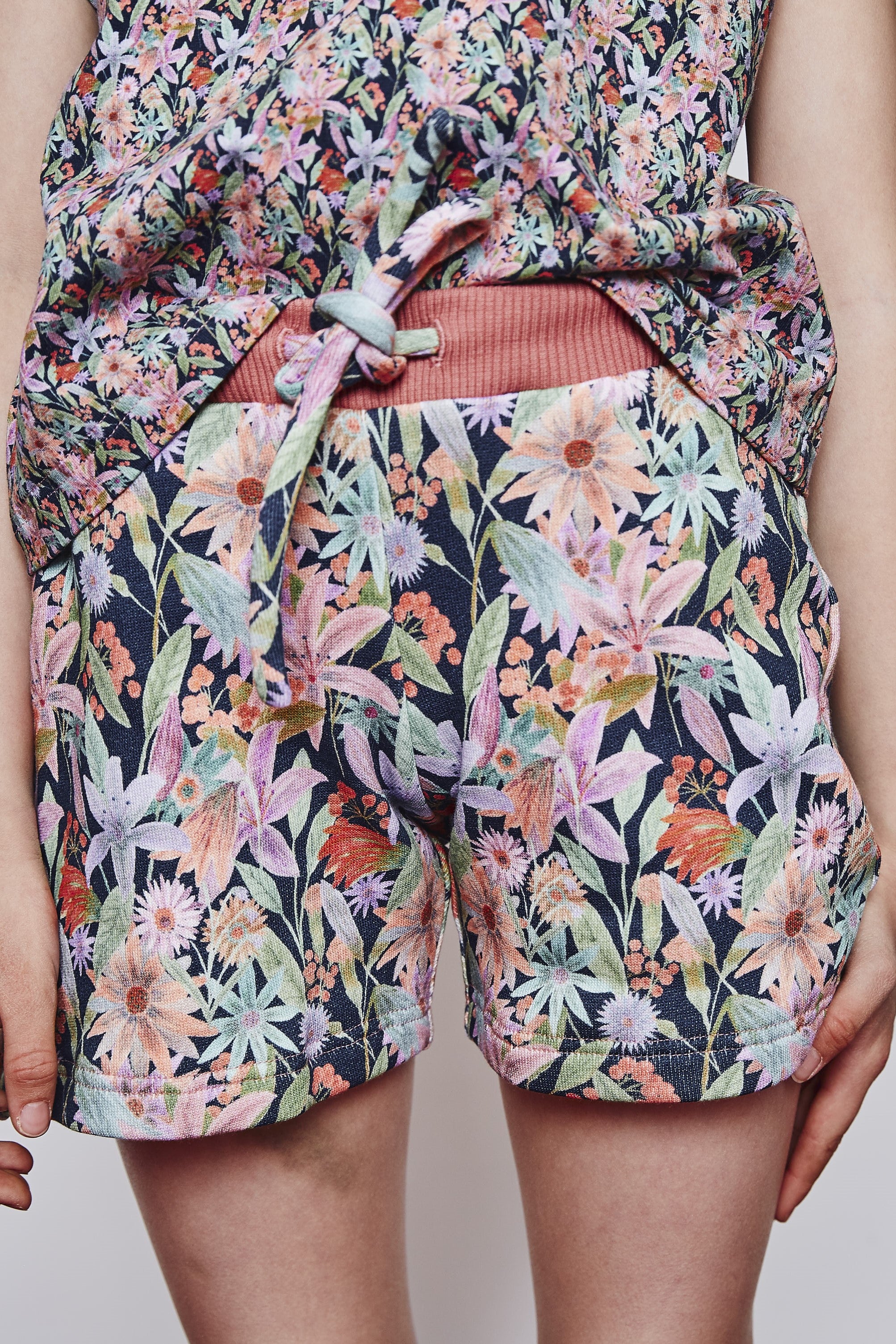 Organic cotton sweat kids shorts.
