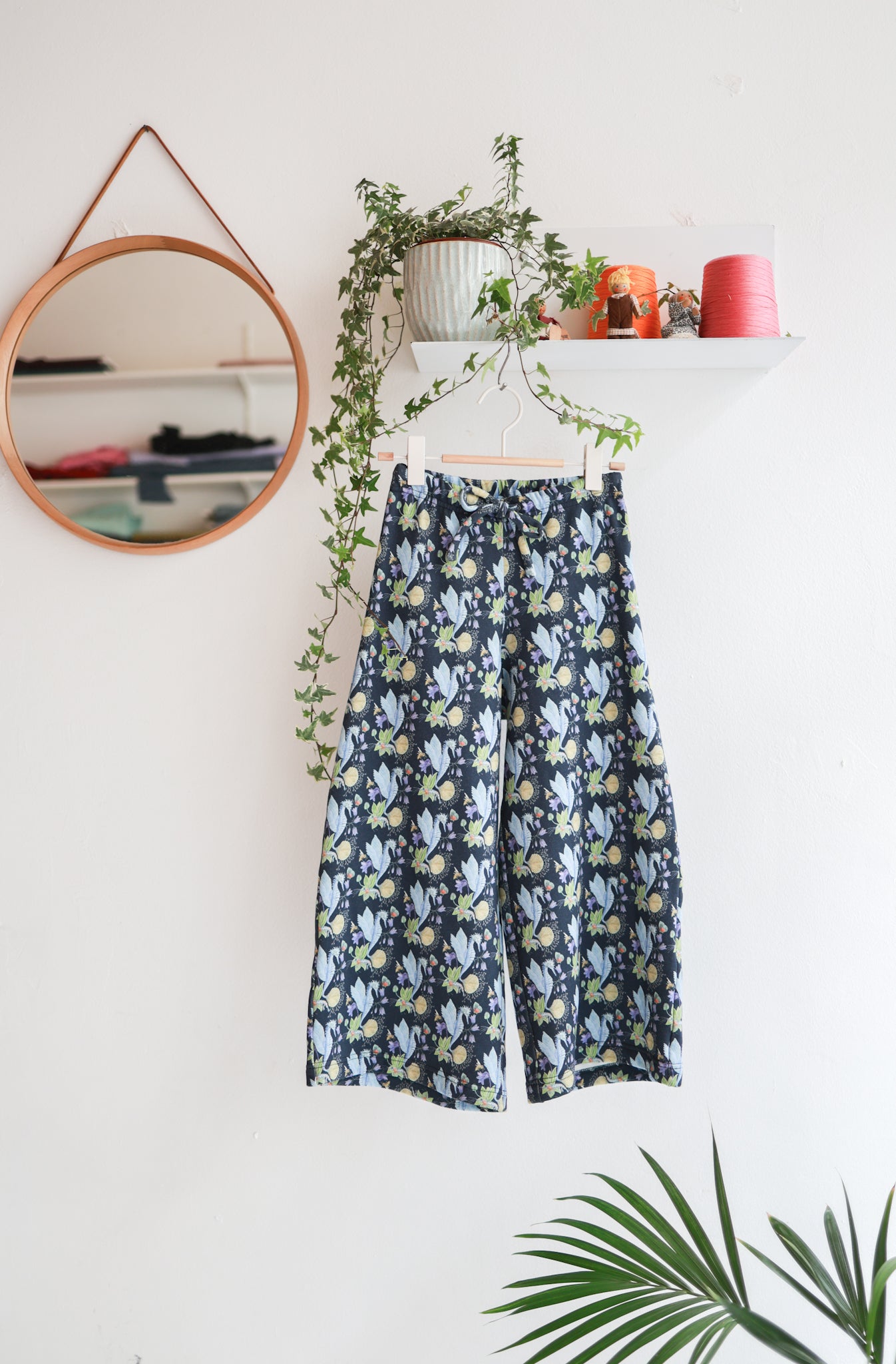 Kids organic cotton extra wide pants.